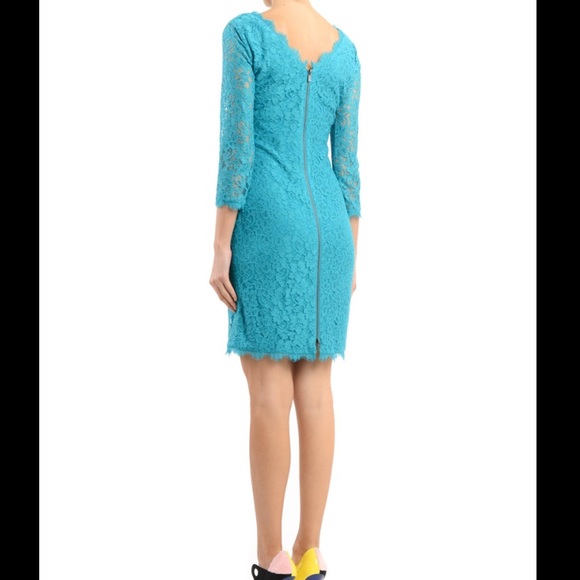Diane Von Furstenberg Zarita Long Lace Dress - Picture 2 of 6